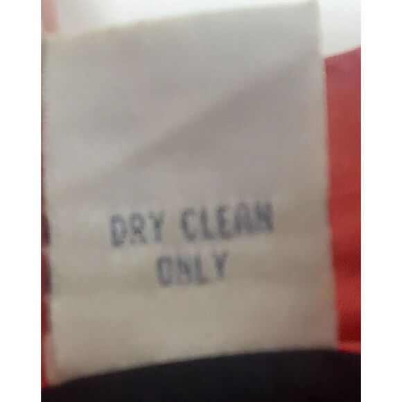 Bleu Bayou Jacket Open Blazer Silk Embroidered MED Art to Wear Coral/Red/Black - Picture 11 of 11